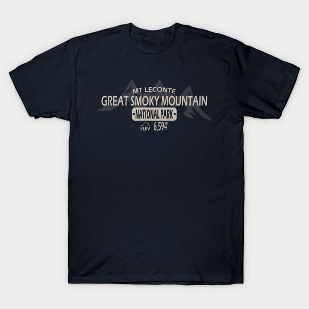 Mt Leconte Smoky Mountains T-Shirt by ilrokery